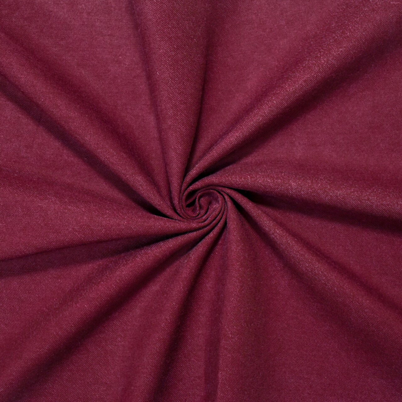 Deep Red Rayon-Tencel Blend Solid Twill Woven Fabric By the Yard